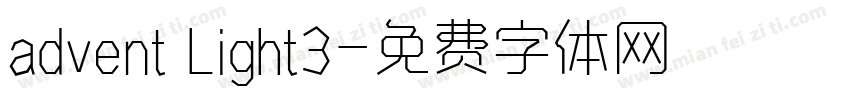 advent Light3字体转换